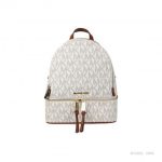 Michael Kors Rhea Zip 中號滿版LOGO後背包 雙拉鏈背包
