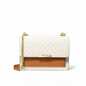 Michael Kors Jade 老花拼色單肩斜挎包