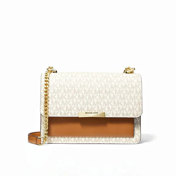 Michael Kors Jade 老花拼色單肩斜挎包