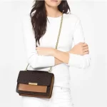 【2色】Michael Kors Jade 老花拼色單肩斜挎包