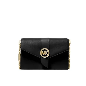 MK Charm 中號皮質斜挎包