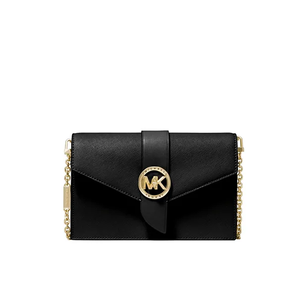 MK Charm 中號皮質斜挎包