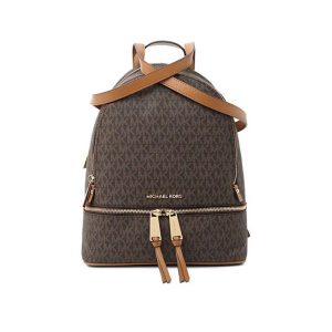 Michael Kors MK Rhea Zip 中號老花滿印雙肩包 女款後背包 2色