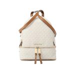 Michael Kors MK Rhea Zip 中號老花滿印雙肩包 女款後背包 2色