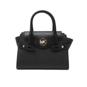Michael Kors MK Carmen 系列餃子包 中號 手提包 笑臉包 黑色