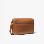MICHAEL KORS MK Parker 中號皮質相機包 斜背包 黑色/棕色