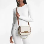 【2色】MICHAEL KORS Parker 中號老花馬鞍包 單肩斜背包