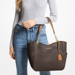 【2色】MICHAEL KORS MK Jet Set 大容量皮革托特包 購物袋 手提包 大號 女款