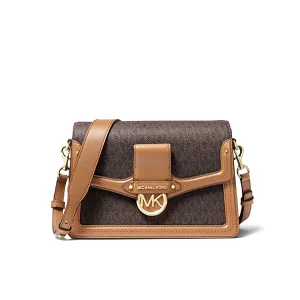 Michael Kors Jessie 中號老花拼色翻蓋斜背包 女款 3色可選