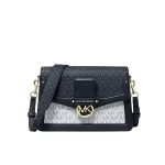 Michael Kors Jessie 中號老花拼色翻蓋單肩包 斜背包 3色可選
