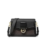 Michael Kors Jessie 中號老花拼色翻蓋單肩包 斜背包 3色可選