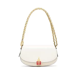 MICHAEL KORS Mila 單肩包 小號 皮革腋下包 白色
