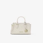 MICHAEL KORS Arden 小號經典Logo印花手提斜背包 香草白