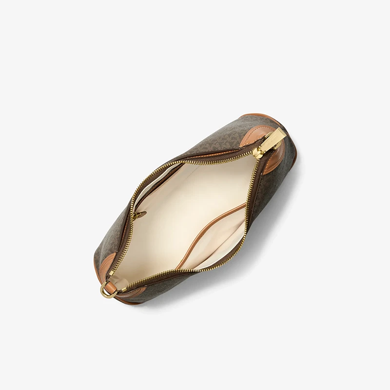 MICHAEL KORS Jet Set 中號經典Logo印花兩用斜背包 深棕色 內部