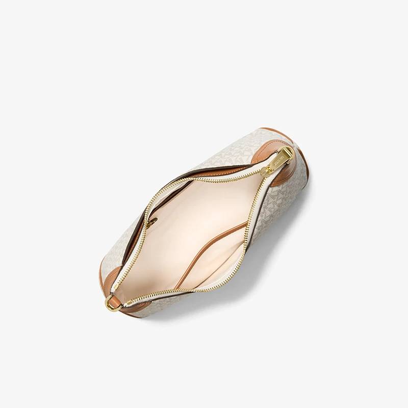 MICHAEL KORS Jet Set 中號經典Logo印花兩用斜背包 香草白 內部